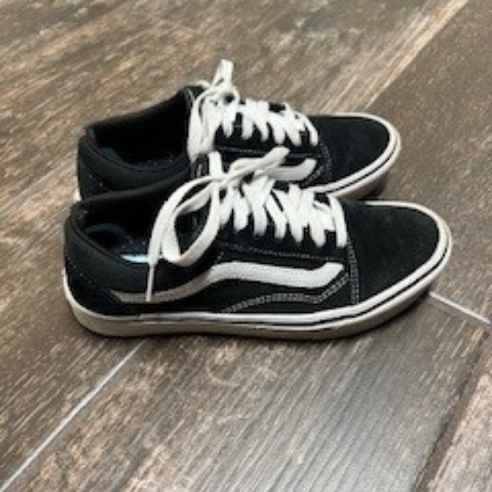 Vans Old Skool Black Shoes with Comfort Sole 7.5